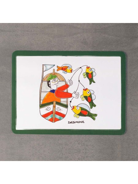 placemat fisherman ceramiche de simone