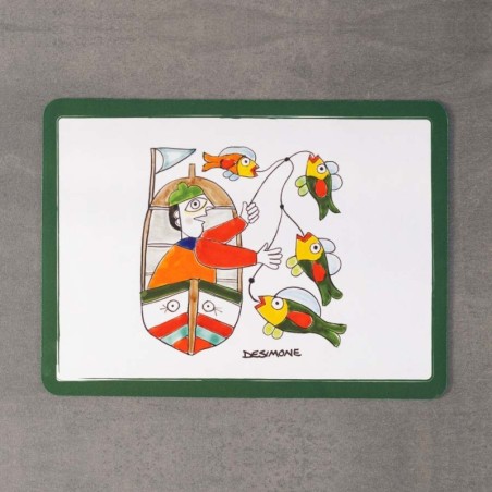placemat fisherman ceramiche de simone