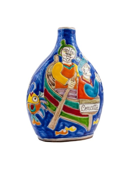 Bottiglia siciliana Decorativa ceramiche de simone DS BT610DS-2