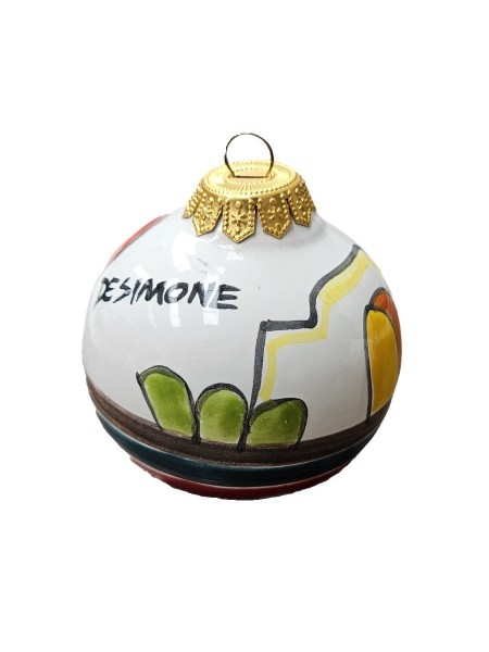 Christmas Bauble Dammusi Ceramiche De Simone Pottery