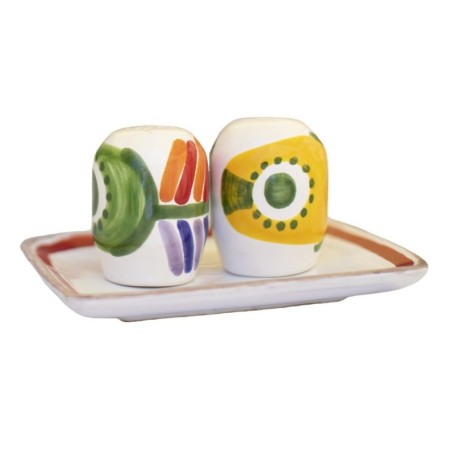 Set sale pepe artigianale ceramica de simone mangiallegro filicudi