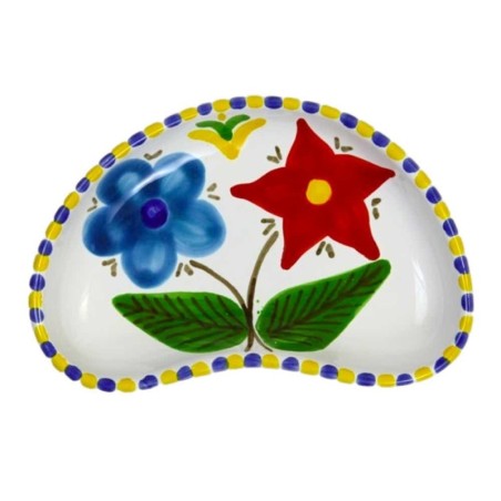 Sicilian handmade Half Moon Tray Lampione MZL20LM de simone pottery