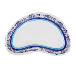 Sicilian handmade Half Moon Tray Corfù MZL20CO de simone pottery