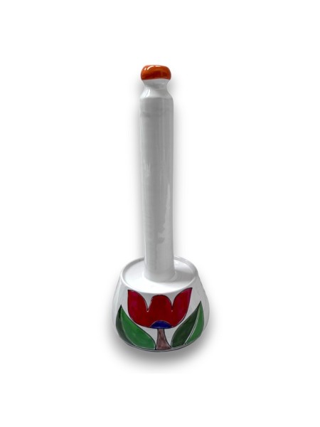Porta rotolo da cucina Folk Tulipano