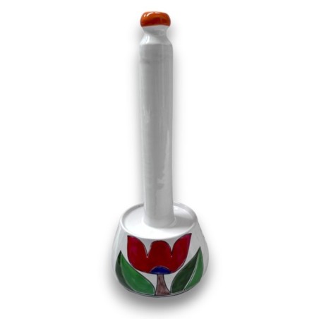 Porta rotolo da cucina Folk Tulipano