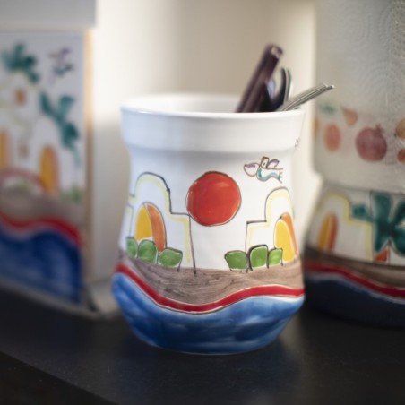 Scolaposate realizzato a mano ceramiche de simone Dammusi SCP5DA