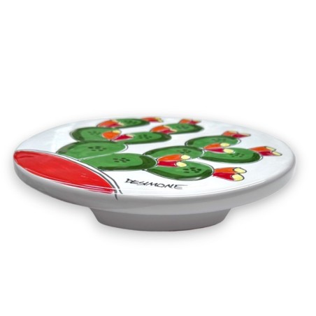 siciian handmade sub-pan Trivet Prickly Pears