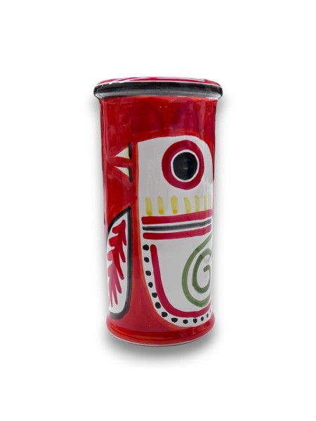 handmade sicilian ceramic Glass Holder Marettimo de simone pottery