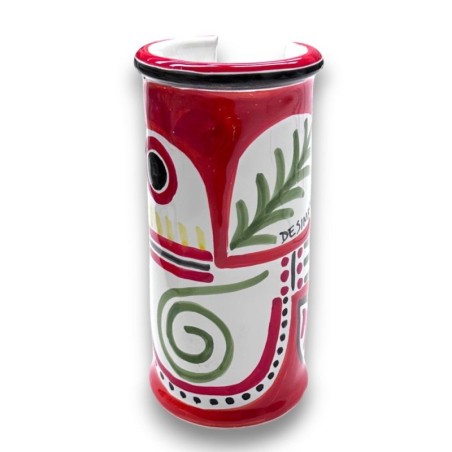sicilian handmade Glass Holder Marettimo de simone pottery