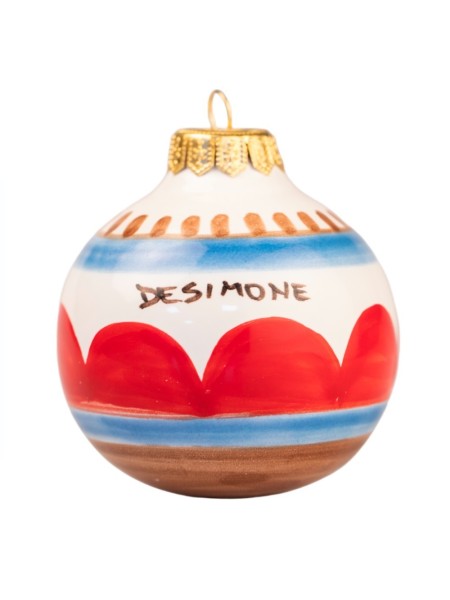 Christmas Bauble Lampedusa Ceramiche De Simone Pottery