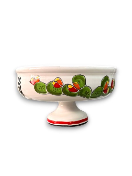 Sicilian handmade Ceramic Centrepiece Lift Prickly Pear de simone pottery