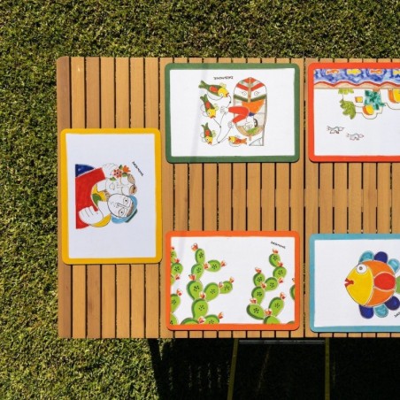 Polyester Placemat Prickly Pear de simone pottery