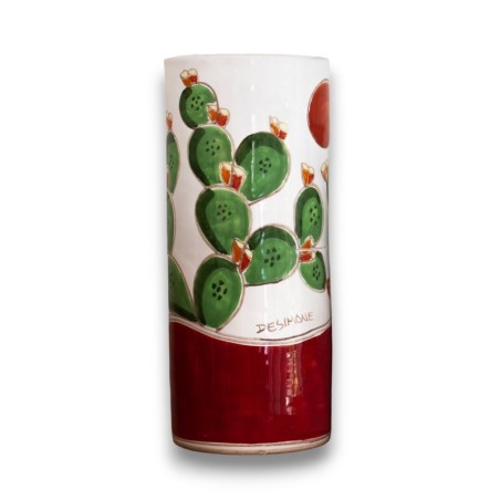Sicilian handmade ceramic Wine Cooler Prickly Pears