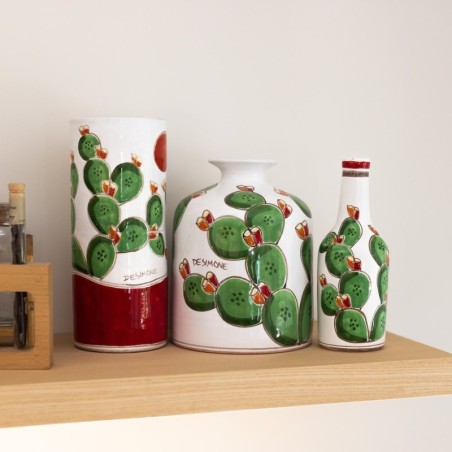 Sicilian ceramic Wine Cooler Prickly Pears de simone pottery