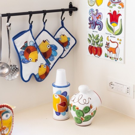 Piastrella Folk PI297FK-13V ceramiche siciliane de simone
