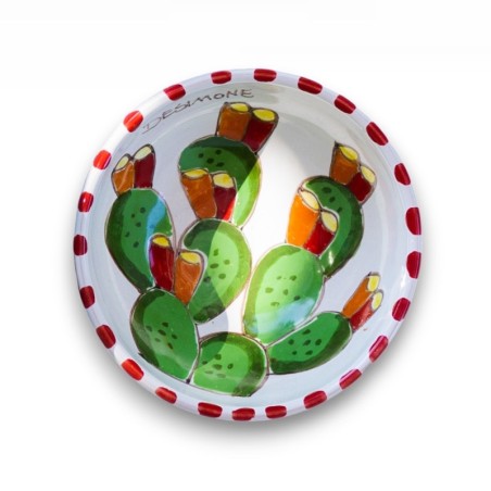 Handmade sicilian ceramic bowl Pricky Pears de simone pottery