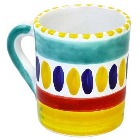 Tazza Mug Ceramiche De Simone decorata a mano Lipari