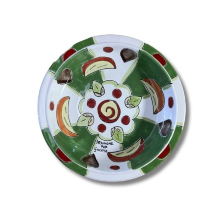 Sicilian handmade plate Plate De Simone Giusina Cassata to Love