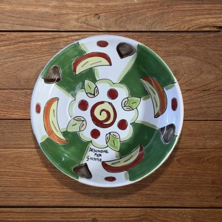 Sicilian handmade soup plate Plate De Simone per Giusina Cassata to Love