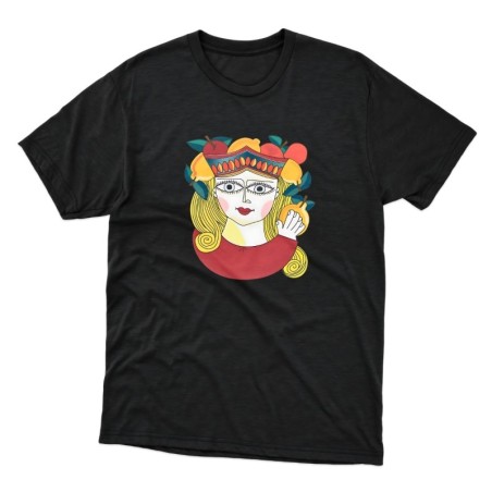 Unisex T-shirt De Simone Pottery per Giusina Red Queen