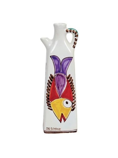Pitcher Folk fish ceramiche de simone BR116FK
