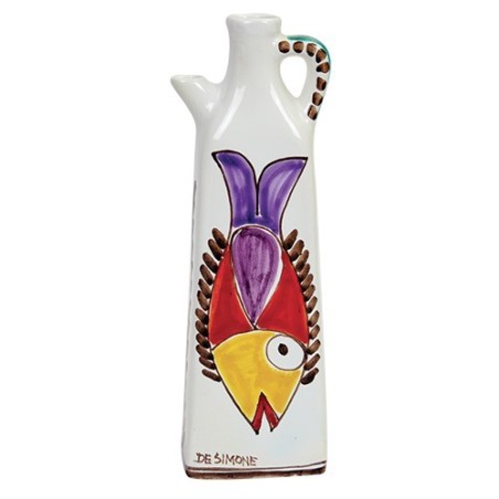 Pitcher Folk fish ceramiche de simone BR116FK