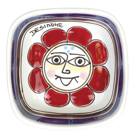 Ashtray Folk sun de simone pottery PC302FFK-1