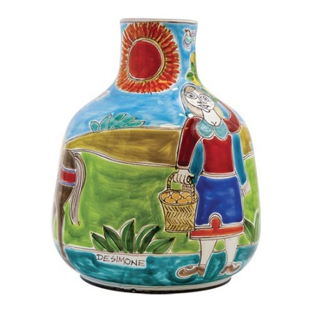 sicilian Vase DS VS520DDS de simone pottery