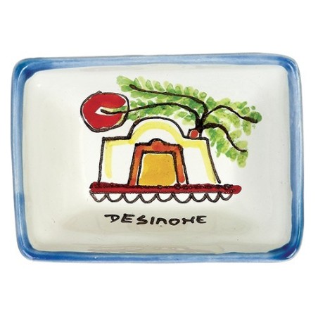 Posacenere Folk simil Dammusi Ceramiche De Simone PC756FK-1