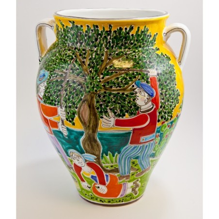 Vase DS Harvesting of Olives VS673GR