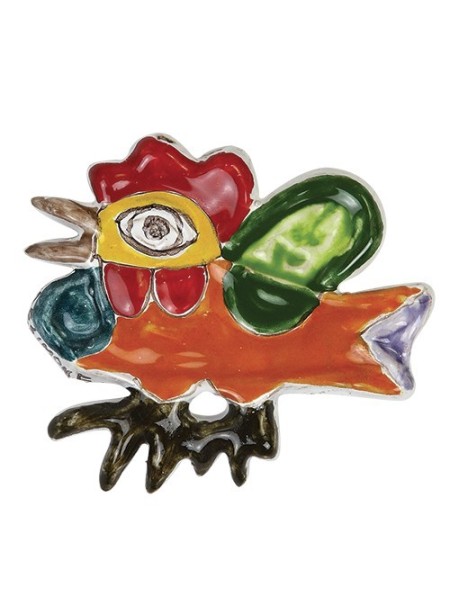 Gallo in Bassorilievo UCR361-05 ceramiche de simone