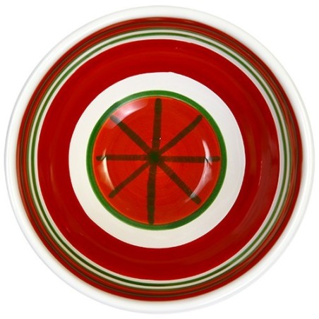 Sicilian round ceramic Appetizers Plate de simone pottery Capri BUFCA