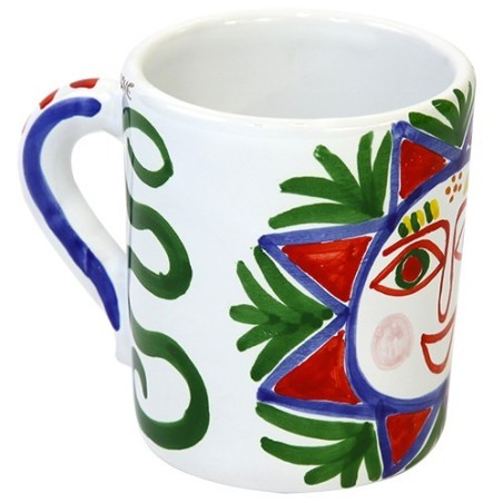 Tazza Mug Ceramiche De Simone decorata a mano Salina