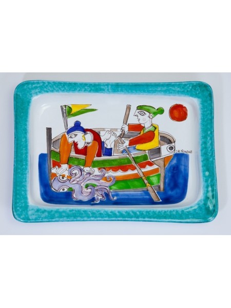 Rectangular Tray Fishermen Folk VSS40FK2