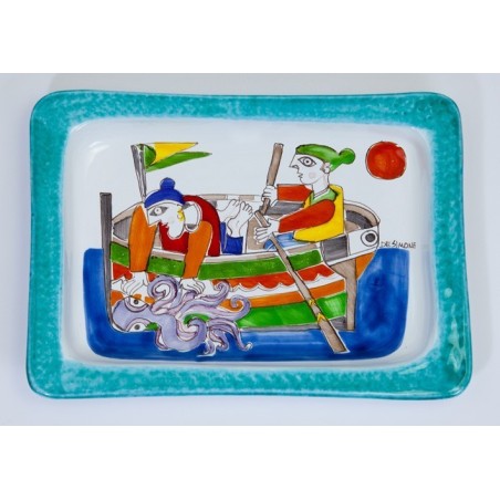 Vassoio Rettangolare Folk  Pescatori VSS40FK2