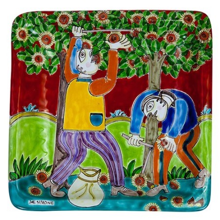 Squared Plate 24x24 DS Chestnut harvesting