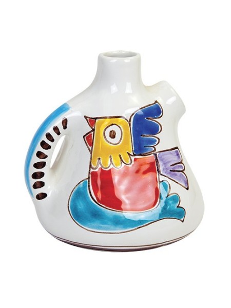 Pitcher Folk bird ceramiche de simone BR121FK