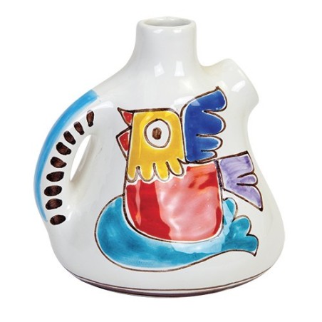 Pitcher Folk bird ceramiche de simone BR121FK