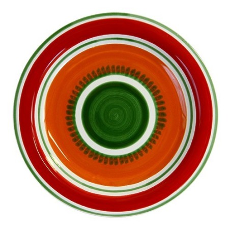 Piatto Tondo artigianale ceramiche siciliane de simone Ischia PTIS