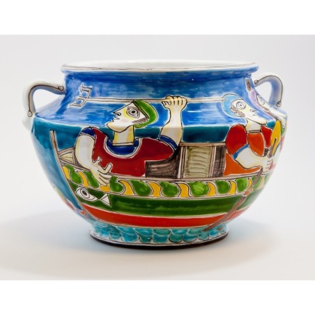 Ceramic Vase DS Skipos Grecia VS658GR de simone pottery