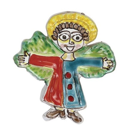 Angelo in ceramica Vincenzino ANGR318A-05