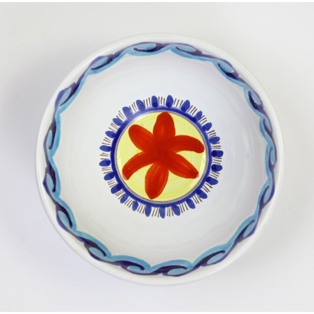 Sicilian round ceramic Appetizers Plate de simone pottery Tramontana BUFTR