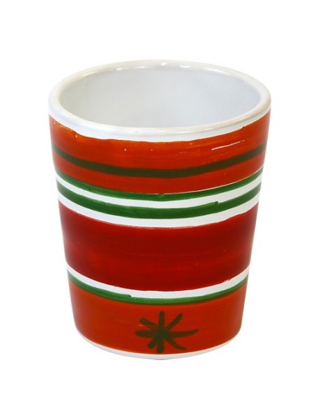 Handmade ceramic Glass Capri de simone pottery