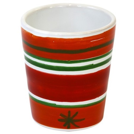 Handmade ceramic Glass Capri de simone pottery