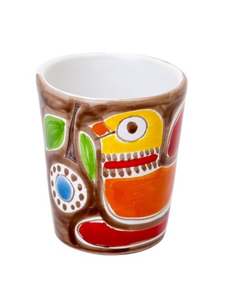 Handmade ceramic Glass Stromboli de simone pottery
