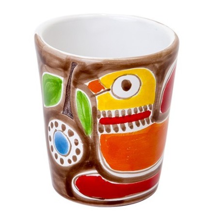 Handmade ceramic Glass Stromboli de simone pottery