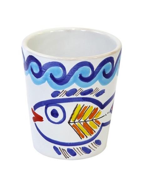Handmade sicilian ceramic Glass Levante de simone pottery