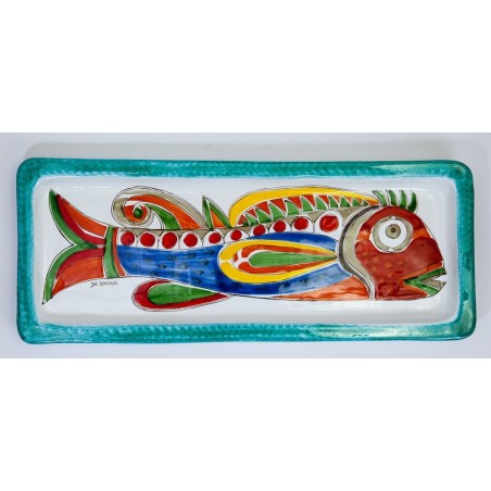 Vassoio Rettangolare Pesce Folk VSS38FK