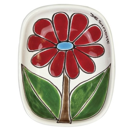 Ashtray Folk flower de simone pottery PC273FK-1