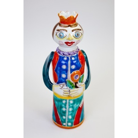 sicilian ceramic statue queen pl255 desimone pottery